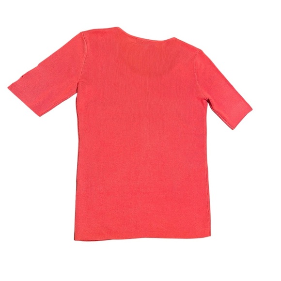 Catherine Malandrino Keyhole Cut Out Short Sleeve Sweater Size S - Picture 9 of 10